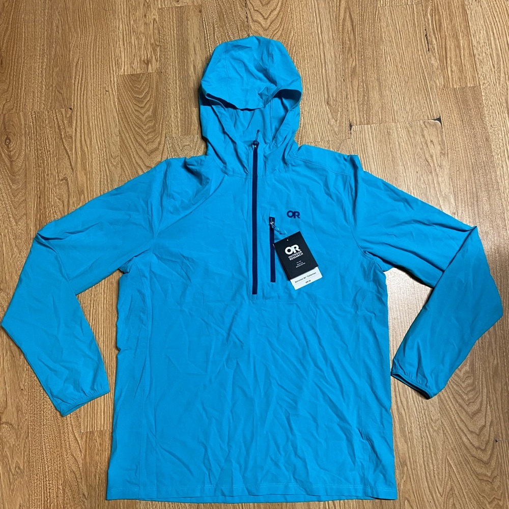 Outdoor Research Men's Vibrant Blue Hooded Jacket